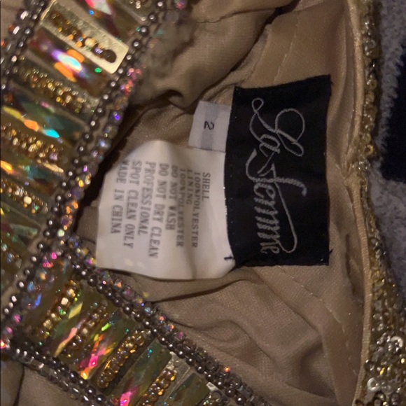 Gold formal dress - Picture 3 of 7